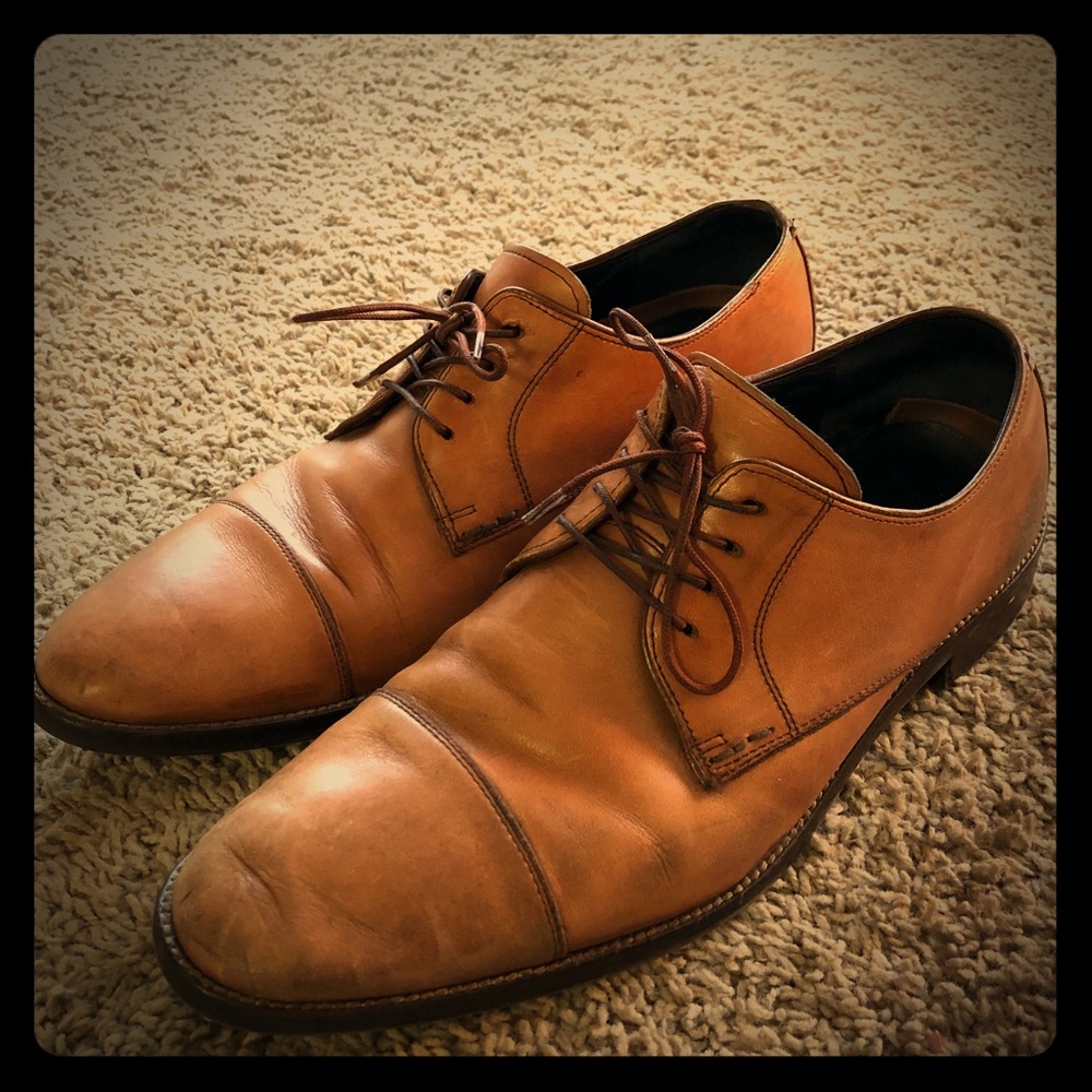 Cole Haan Dress Shoes, Tan, Mens size 10